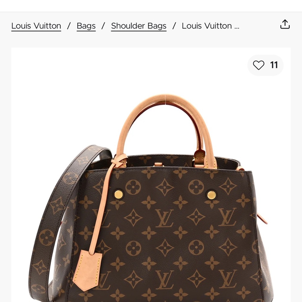 New Louis Vuitton Dark Brown Monogram Shoulder Bag
